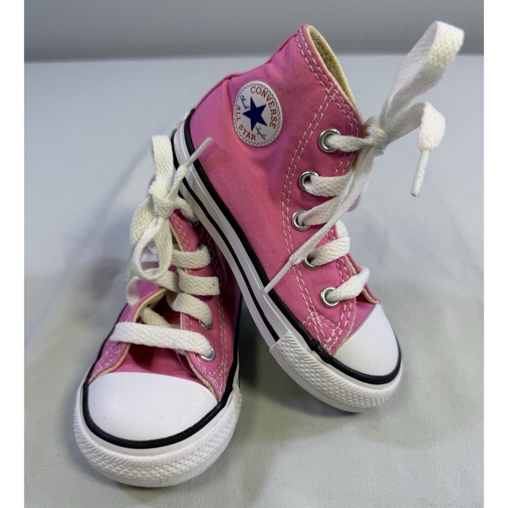 Converse Chuck Taylor Canvas All Star Infant High Tops Pink Size 6